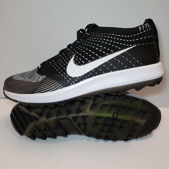 Nike Other - Nike Men’s Flyknit Racer G Golf Shoes Black White